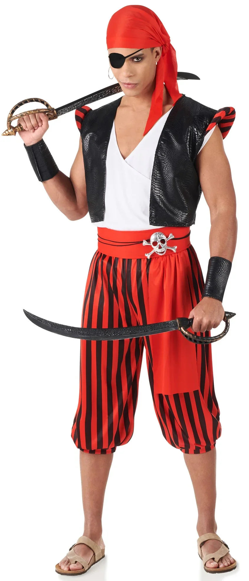 Disfraz de Pirata con Parche para Hombre Piratas Kimokawaii